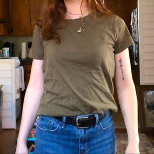 Youth large faded glory sage green tshirt